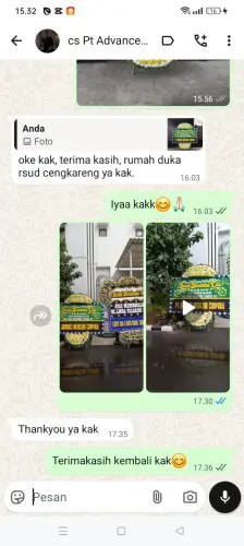 Testimonial Papan Bunga Pernikahan banjaran kulon