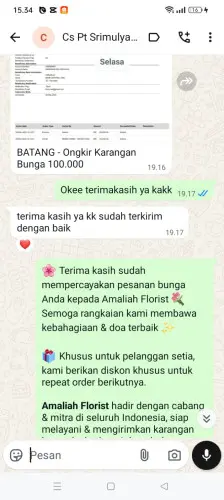 Testimonial Papan Bunga banjaran kulon