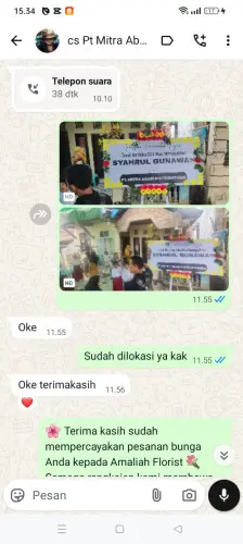 Testimonial Papan Bunga banjaran kulon
