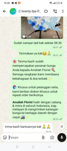 Testimonial Standing Flower banjaran kulon