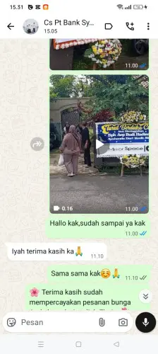 Testimonial Papan Bunga banjaran kulon